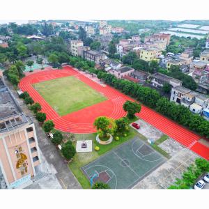 Revêtement de sol sportif hybride à couche élastique certifiée INOLP IAAF de 13mm résistant aux UV durable pour les stades professionnels - Product Image 6