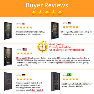 Venta caliente Diseño chino Aluminio fundido Anti Bullet Explosión Residencial Exterior <span class=keywords><strong>Carmen</strong></span> Puerta de entrada de seguridad - Product Image 6