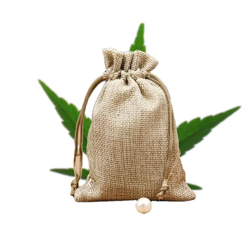 مخصصة القنب حقيبة صغيرة برباط مخصص شعار القنب البذور النباتية الرباط كيس التغليف