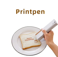 Yaomatec Printpods Print Pen Printer Makanan Genggam Printer Tato Makanan Inkjet Printer Pena Inkjet Genggam untuk Logo Kustom