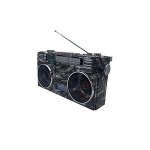 Radio Portátil Estilo Retro Graffiti, Boombox Multifunción con Altavoz BT, Ranura para Tarjeta TF/USB y Radio AM/FM - Product Image 2