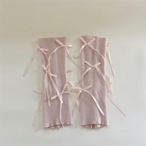 Ballet Style Women's Breathable Thin Knitted Solid Color <strong>Ankle</strong> Socks Daily Bowknot Strap Mid-Calf Stockings Leg <strong>Warmers</strong> Spring - Product Image 6