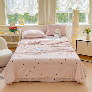 Set Sprei Mewah Modern Semua Musim untuk Anak, Bahan Kain Lapis Dua Benang Cetak, Renda Bolak-Balik, Isi Polyester untuk Rumah - Product Image 4