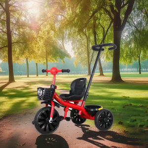 Vélo à pédales pour enfants à trois roues en gros, fabriqué en Chine, rickshaw pour enfant et tricycle pour bébé - Product Image 5