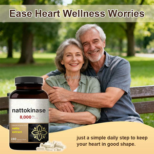 Integratore Enzimatico Naturale di Nattokinase 8000 FU, Supporta la Circolazione e la Salute Cardiovascolare, Capsule Vegetariane di Nattokinase - Product Image 2