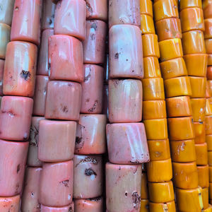 Perles irrégulières en pierre naturelle de corail semi-précieuse, colonne de 18 mm, <span class=keywords><strong>JADEAR</strong></span> noir, pour la fabrication de bijoux - Product Image 3