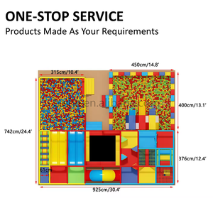 Obral tempat bermain anak-anak, badut tema dalam ruangan dengan perosotan besar, tempat bermain dalam ruangan untuk anak-anak - Product Image 4