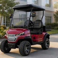 Voiturette de golf 2 places, véhicule utilitaire avec coffre de rangement pratique, électrique 4 roues pour le transport en entrepôt et sur campus