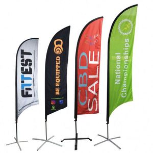 Custom Logo Beach Flags High Quality Sail Flag Promotional Flags Banners - Product Image 1