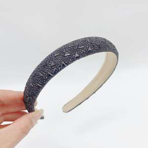 Moda Super Flash triángulo cristal Rhinestone borla tela diadema lujo <span class=keywords><strong>esponja</strong></span> lavado cara accesorios para el cabello niñas - Product Image 4