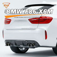 Kit de tuning extérieur aérodynamique pour BMW X6 Série F86 X6M Facelift, diffuseur arrière en carbone style 3D, pièces automobiles