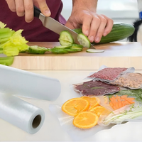Sacs sous vide gaufrés et récipients en plastique sous vide-Stockage des aliments en PE | Rouleaux de scellage sous vide pour la conservation des aliments dans la cuisine à domicile