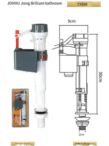 Venta caliente 2024 precio ultra bajo resistente a la corrosión anti oxígeno accesorios de inodoro válvula de entrada del tanque