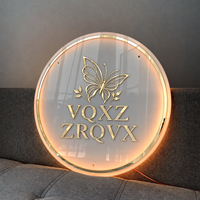 Enseignes lumineuses personnalisées en métal pour l'extérieur, enseignes murales en néon personnalisées, logo pour entreprise, lettres 3D avec éclairage