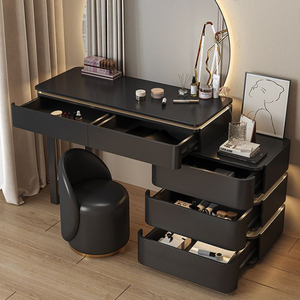Novità 2026: Tavolo da Toeletta in Legno Massello Minimalista Color Crema <span class=keywords><strong>con</strong></span> <span class=keywords><strong>Luce</strong></span> Intelligente e <span class=keywords><strong>Specchio</strong></span> per il <span class=keywords><strong>Trucco</strong></span> - Product Image 3