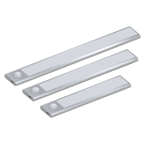 Batterie moderne rechargeable sans fil LED détecteur <span class=keywords><strong>de</strong></span> <span class=keywords><strong>mouvement</strong></span> lumières d'armoire argent escalier lumière cuisine armoire usage domestique - Product Image 2