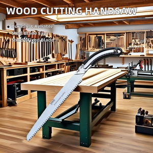 Sega a Mano in Acciaio di Alta Qualità per <span class=keywords><strong>Potatura</strong></span>, Sega per Metallo e Plastica, per Taglio di Pannelli da Giardino e Prodotti in Legno - Product Image 2