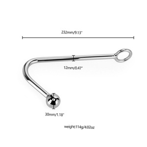 Vente chaude Jouet Anal <span class=keywords><strong>Gode</strong></span> Butt Plug Sex Toys Crochet Anal En Métal En Acier Inoxydable avec Une Seule Perle Crochet Anal - Product Image 2