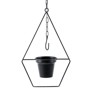 Pot de fleurs suspendu en fer forgé pour plantes succulentes, panier de plantation suspendu en fer - Product Image 3