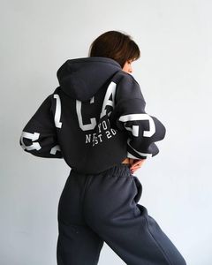 <span class=keywords><strong>Ensemble</strong></span> de pulls à manches longues pour femmes, personnalisable en gros, décontracté et tendance, imprimé, épaissi et polyvalent - Product Image 5