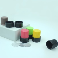 Bouchons de bouteilles de type vis pour poudre de jus multicolores de 30 mm, bouchons de bouteilles d'eau minérale avec machine de remplissage de poudre