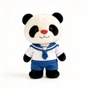 Peluche Promozionale Personalizzato a Forma di <span class=keywords><strong>Panda</strong></span> con Vestiti, Giocattolo di Peluche Animale Personalizzabile, Simpatico Peluche di <span class=keywords><strong>Panda</strong></span> Personalizzato - Product Image 2