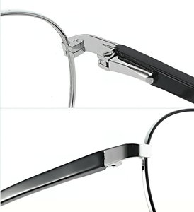 Phụ nữ chất lượng cao retro thời trang Kính mắt khung kích thước nhỏ kim loại + acetate kính quang học - Product Image 3