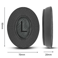 Almohadillas de Gel Refrigerante de Repuesto para Auriculares Bose QuietComfort 35 QC35 QC35II QC45, Almohadillas con Espuma de Aislamiento de Ruido