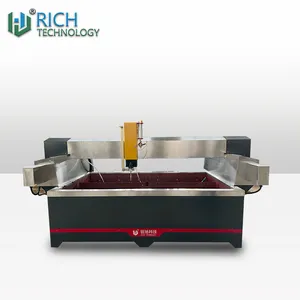Metal Cutting Machinery High speed double head cutting machine CNC water jet for glass glass door processing hole opening