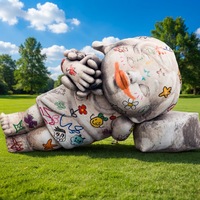 Décoration artistique extérieure : Modèle de personnage bébé graffiti gonflable personnalisé, étanche, pour installation en centre commercial