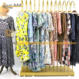 KingAAA Top second hand clothes silk dress Hot Selling clothing from uk
