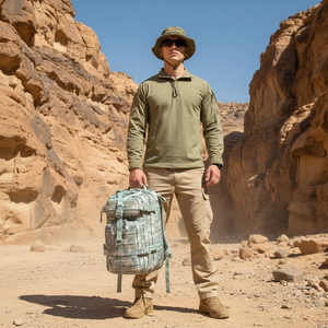 Sac de sport Oxford pour activités de plein air, sac à dos tactique imperméable pour la randonnée, sac à dos tactique camouflage personnalisé de 35 l pour la salle de sport - Product Image 2