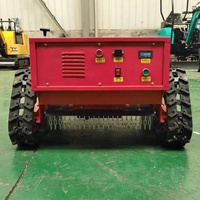 Mesin Pemotong Rumput Robot Mini Murah, Mesin Pemotong Rumput Remote Control Kualitas Tinggi untuk Pertanian