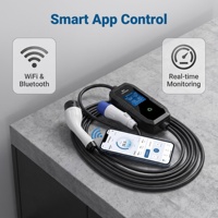 Station de recharge portable avec application Tuya, WiFi, fonction Bluetooth, chargeur EV portable 7 kW