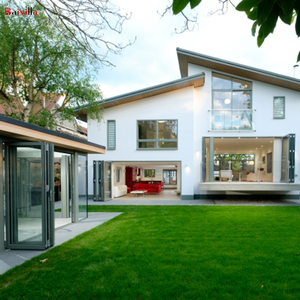 Patio exterior grande de aluminio puertas plegables de aluminio a prueba de agua <span class=keywords><strong>ferrocarril</strong></span> para bifold puerta - Product Image 2