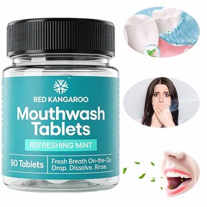 Mundwasser-Tabletten zur Unterstützung der Mundgesundheit und für ein Hydratisiertes und Erfrischtes Gefühl im Mund - Product Image 1