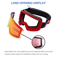 Fabricant Guangdong nouveau style lentille amovible lunettes de neige de sport de plein air personnalisées lunettes de ski lunettes de ski antibuée