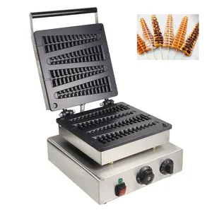 Antiadherente eléctrico 110V 220V Waffle Stick Maker árbol de Navidad forma de árbol de pino máquina de pastel de magdalenas - Product Image 1