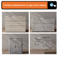 Lavabo sur pied en marbre Calacatta Viola italien populaire, design intérieur luxueux Tostone, pour utilisation dans les appartements haut de gamme