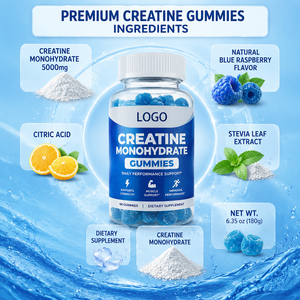Gomitas de Creatina Hidrocloruro para Adultos OEM/ODM, Suplemento Deportivo, Rico en Creatina Monohidrato, 60 Piezas por Botella - Product Image 2