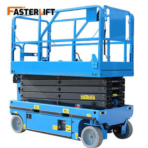 Lift Scissor Listrik Kecil 6-16m Faster Lift FL, Penggerak Hidrolik, Kapasitas 130KG, Tinggi Maksimum 20m - Product Image 6