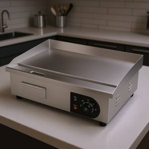 Plancha eléctrica 21 en 1 de 1600W de acero inoxidable, plancha teppanyaki de sobremesa. - Product Image 2