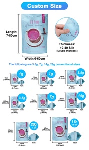 Tùy Chỉnh 3 Bên Con Dấu Dây Kéo Túi Độ Ẩm Bằng Chứng Holographic Pouch Túi Với Cửa Sổ Mỹ Phẩm Đồ Trang Sức Bao Bì Doypack - Product Image 6