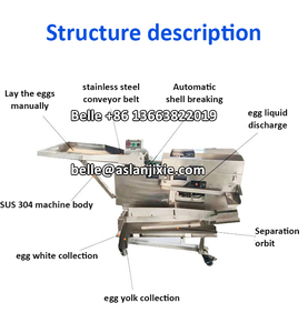 2700 pcs/h Machine de séparation de jaune <span class=keywords><strong>d</strong></span>'<span class=keywords><strong>oeuf</strong></span> blanc Machine de rupture de coquille <span class=keywords><strong>d</strong></span>'<span class=keywords><strong>oeuf</strong></span> frais Machine de collecte de jaune <span class=keywords><strong>d</strong></span>'<span class=keywords><strong>oeuf</strong></span> de canard - Product Image 2