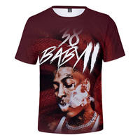 Kaos Pria Ukuran Besar Youngboy Never Broke Again, Bahan Bernapas Ramah Lingkungan, Cetak Digital 3D, Gaya Hip Hop Rapper