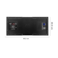 Module amplificateur haute puissance 4000W à quatre canaux avec DSP intégré pour subwoofers doubles 18 pouces, idéal pour la scène et le théâtre