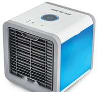 Ventilateur Rafraîchisseur d'Air Portable de Bureau Mini Rechargeable USB, Climatiseur d'Eau pour Petites Pièces, Refroidisseur Évaporatif de Bureau