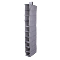 10 grilles chaussures stockage sac suspendu Non-tissé placard stockage Baseball chapeaux support suspendus étagères pliables chapeau sacs de rangement