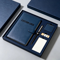 Juego de Cuadernos A5 de PU con Impresión Personalizada, Logotipo Grabado, Regalo Empresarial de Alta Gama