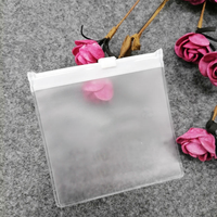Mini pochette à bijoux en plastique PVC avec logo personnalisé sacs d'emballage cosmétiques à fermeture éclair pour bijoux strass paillettes